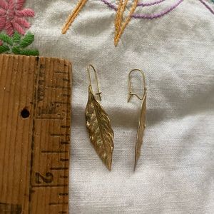 Gold Leaf Earrings